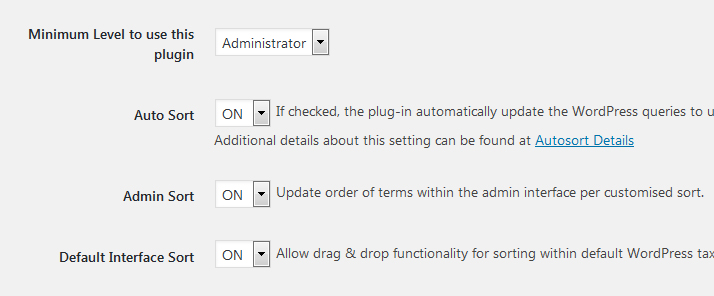 Advanced Taxonomy Terms Order Admin Interface